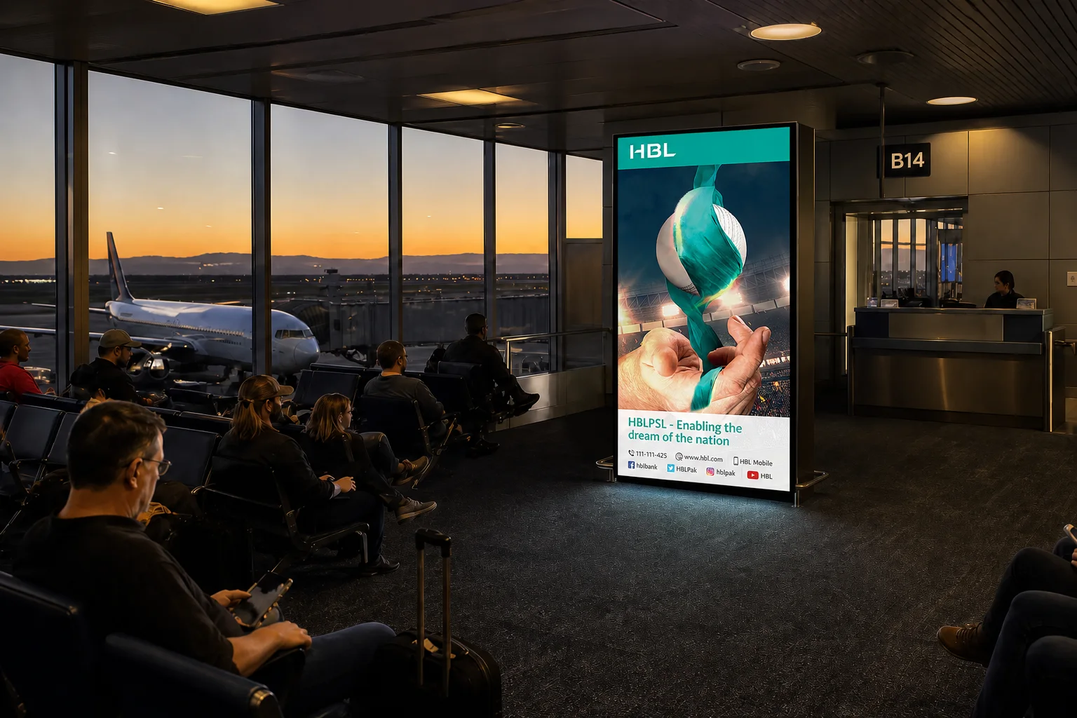 Boarding Gates digital advertising